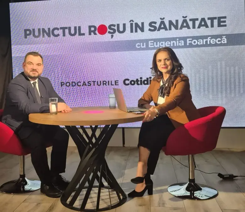 Președintele Agenției Naționale a Medicamentului și Dispozitivelor Medicale, Răzvan Prisada, explicând situația stocurilor de medicamente.